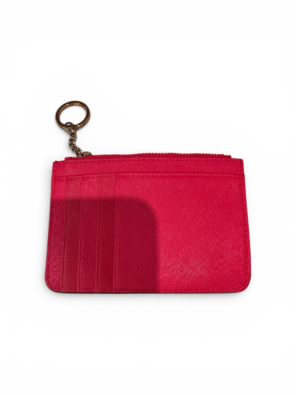 kate spade Bright Pink Zip Card Holder with Keyring - Picture 2 of 3